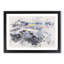 The Apgar Mountains in Montana - Picture Frame Painting Print-56854996-56855000
