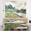 Tapisserie village vert rural-1176602680