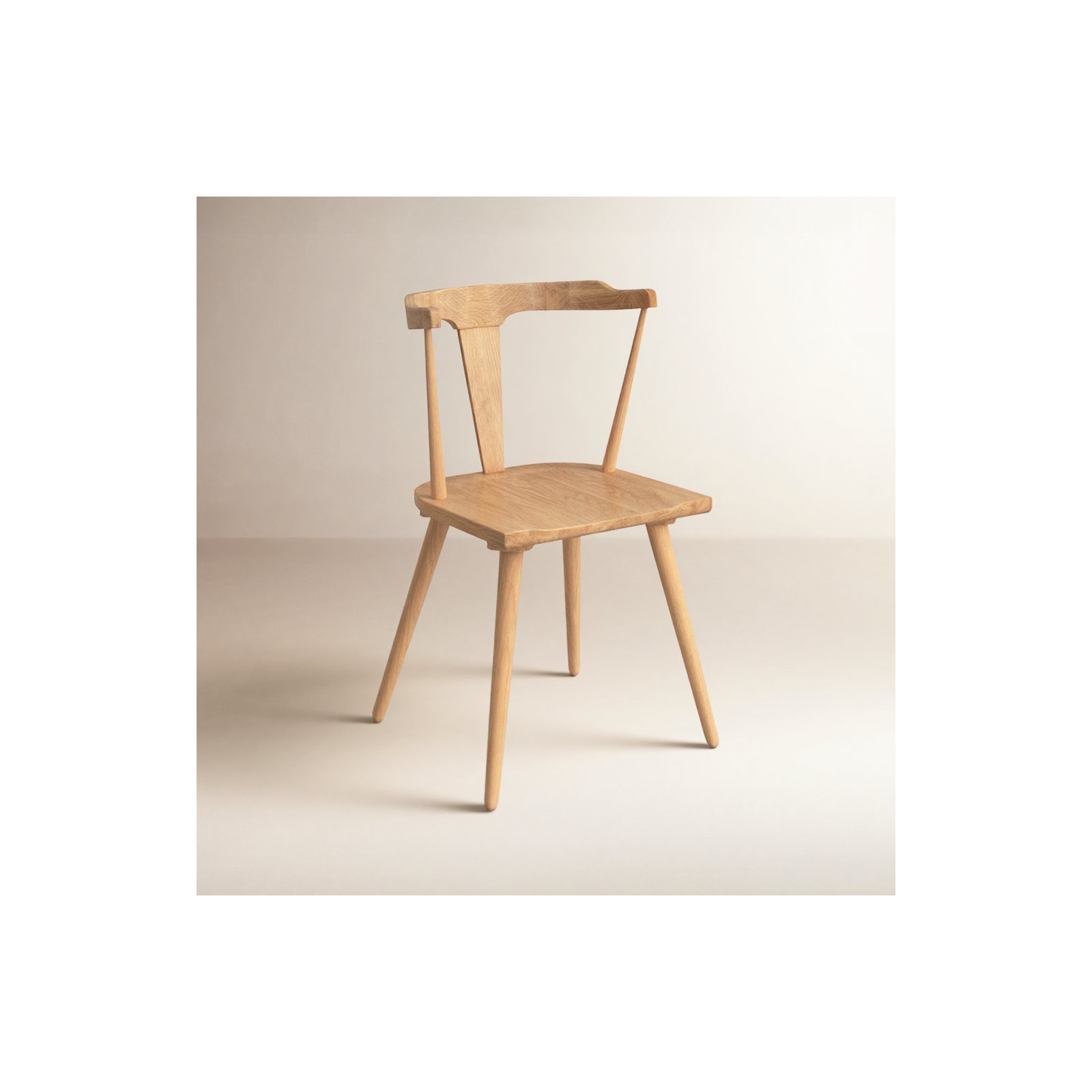  Solid Wood Dining Chair, Oak