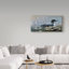 Art mural sur toile tendue - «Loon In Reeds» de Wilhelm Goebel pour décoration de salon, de chambre à coucher ou de bureau - 10 x 19-27647821