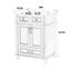 Meuble-lavabo avec lavabo en céramique 24 po Retro-578846921