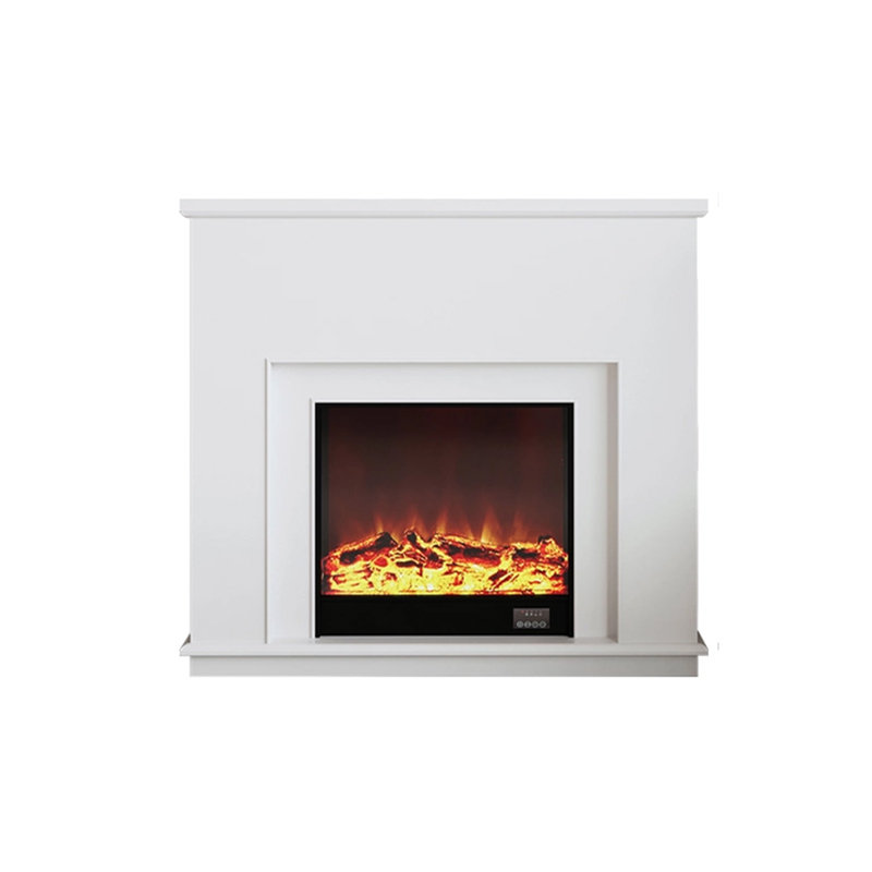 Manufactured Wood Freestanding Fireplace, White
