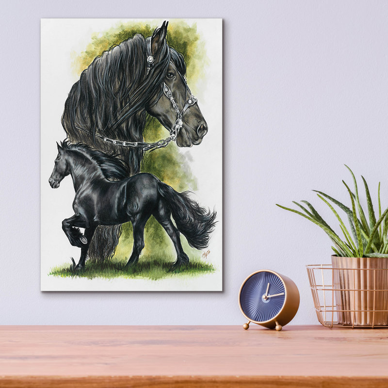 Fresian par Barbara Keith - impression sans cadre, H 16 po x l 12 po x P 0,13 po
