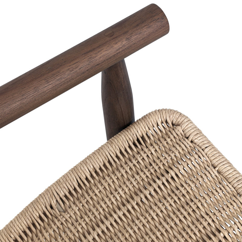Dume Outdoor Chair, White/Brown