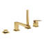 Eurocube Deck Mounted Roman Tub Faucet-1135423215
