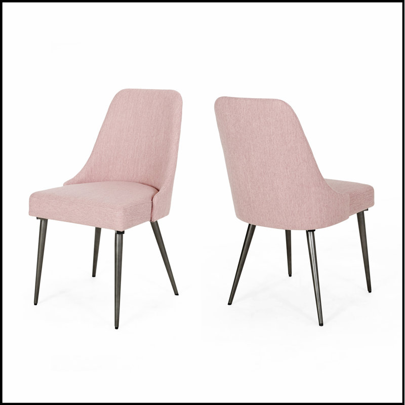 Ensemble de 2 chaises de salle à manger Modern, Rose