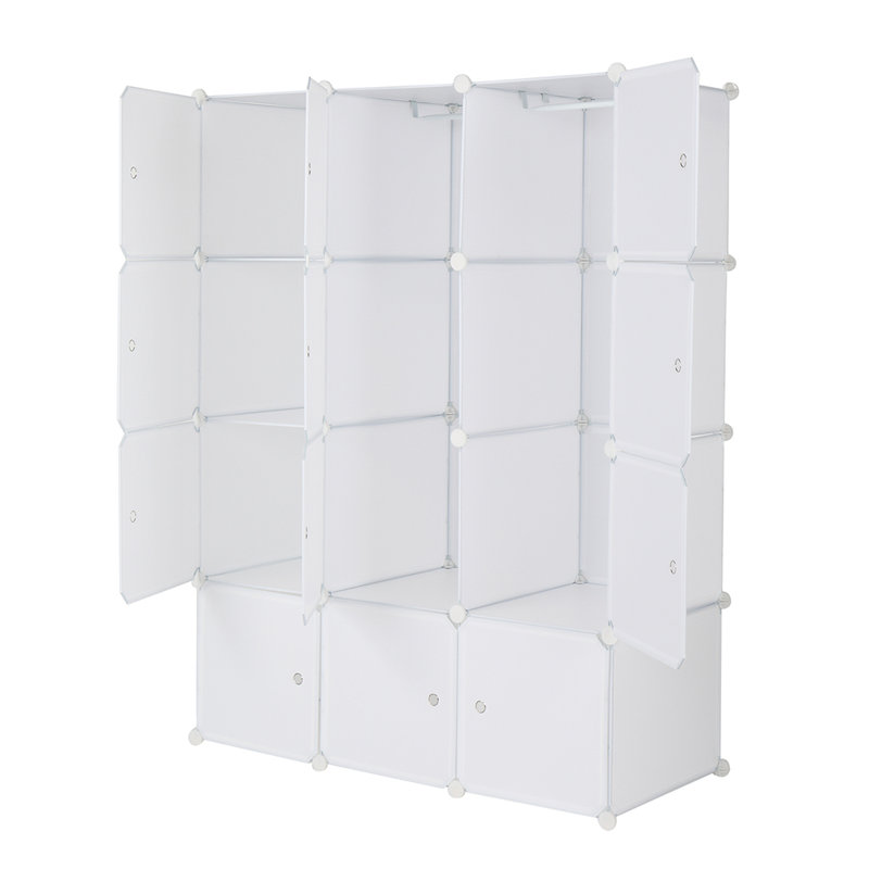 Hults 12 Door Plastic Wardrobe
