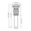 Drain escamotable de lavabo de salle de bain avec trop-plein-80856409