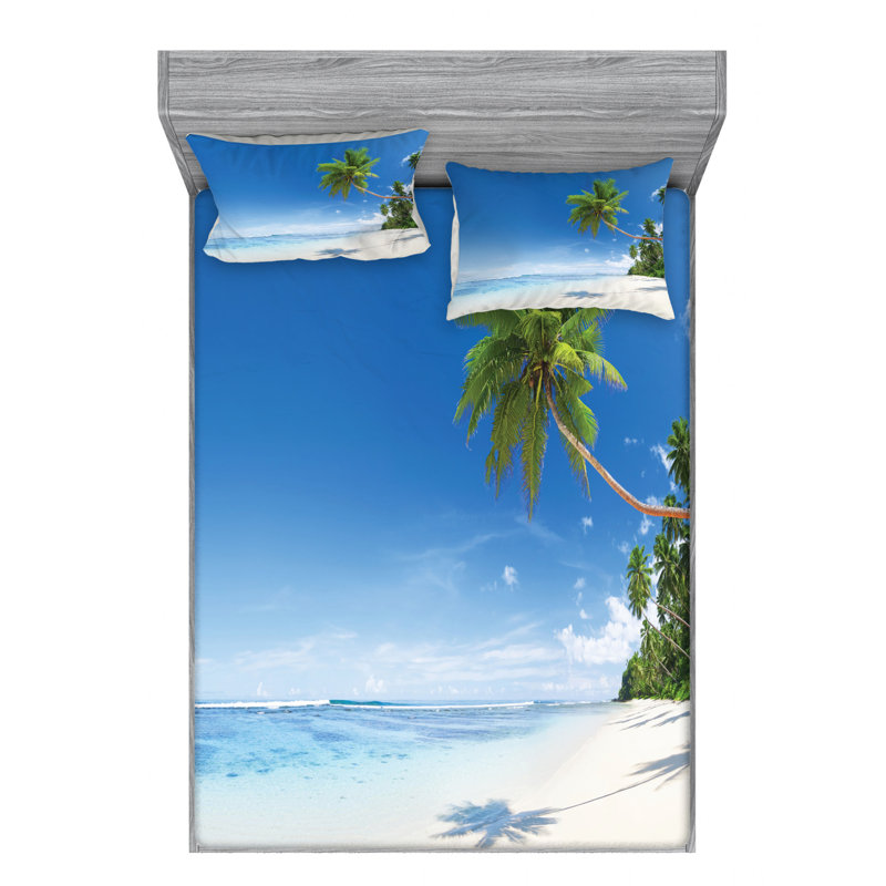 Microfiber Sheet Set, Queen Sheet + Fitted Sheet + 2 Pillowcases