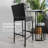Aize Polyethylene (PE) Wicker Outdoor 27.5'' Bar Stool with Cushion