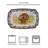 Spode Woodland Rectangular Platter - Turkey Brown/White