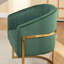 Chaise rembourrée en velours Sistrunk-1801406895