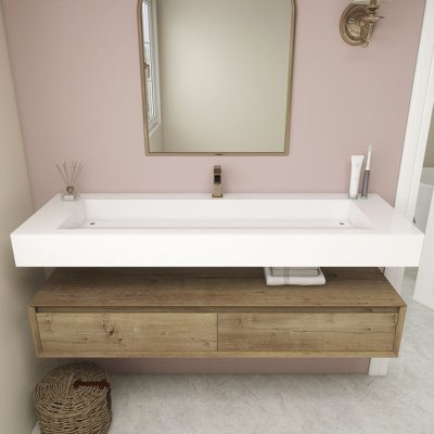 Alysa Wall-Mounted Single Bathroom Vanity Set