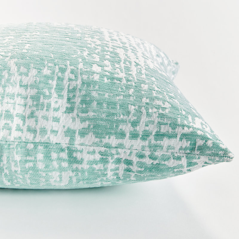 Hana Polyester Indoor/Outdoor Pillow Cover & Insert, Seafoam, Rectangular 12" x 22"