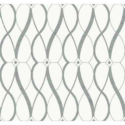 Graceful Geo Geometric Metallic Wallpaper Roll