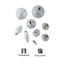 5'' Glass Holiday Shaped Ornament