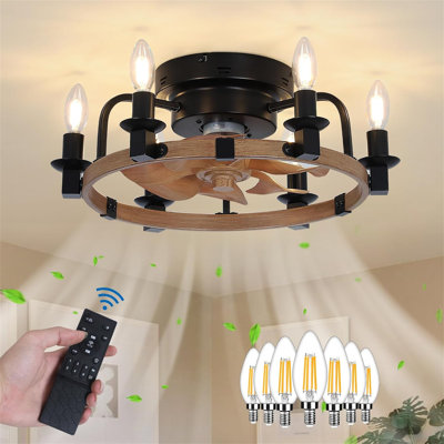 Ventilateurs de plafond à intensité variable avec lumières et télécommande