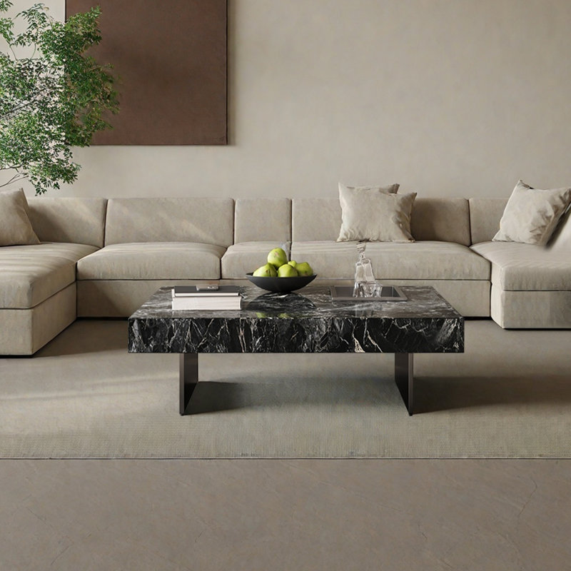 Table basse Modern, H 11,81 po x L 31,49 po x l 31,49 po