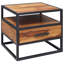 Mosquera 50cm W Iron Bedside Table