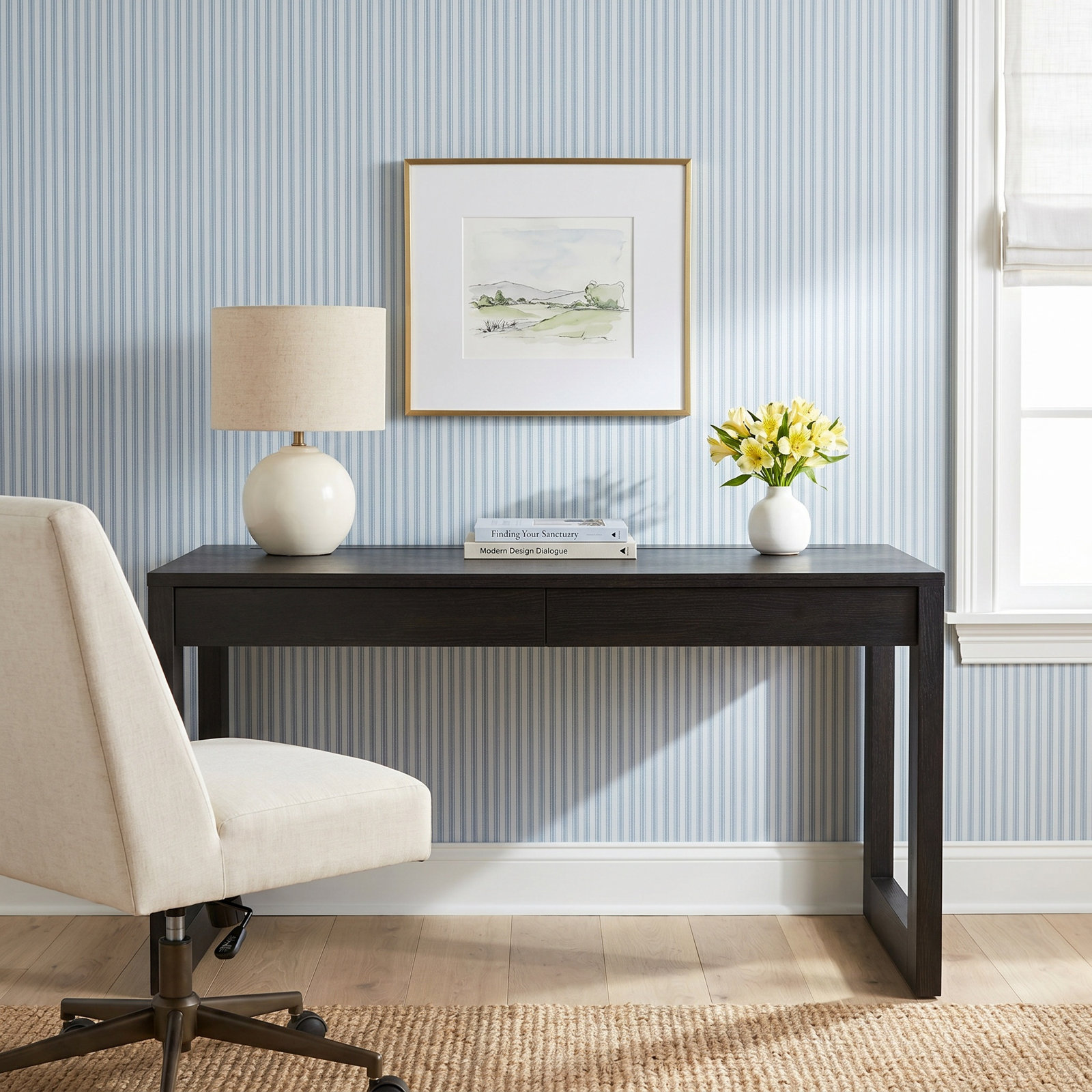 Chris 62" Writing Desk, Black