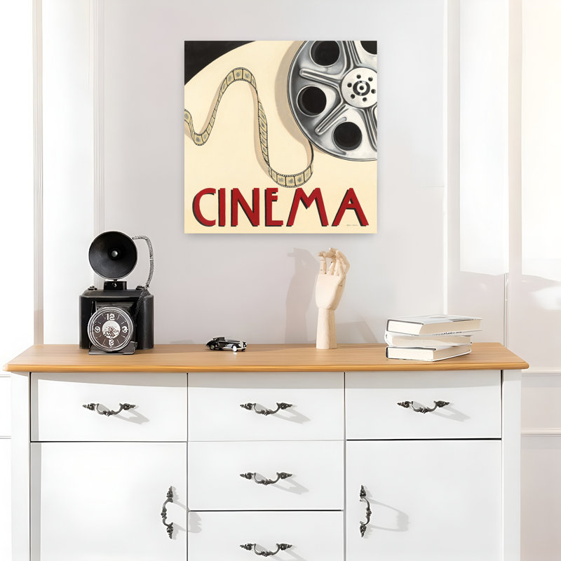 Cinéma Art abstrait contemporain, H 18 po x l 18 po