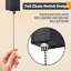 1-Light Black LED Flush Mounted Sconce