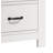 Cosmo 21.5"W White 2-Drawer Nightstand Bedside Table