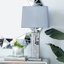 Lampe de table 30 "argentée