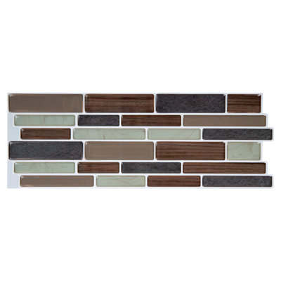 Carrelage mosaïque en pvc 4 po x 10 po