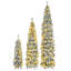 Arbres de Noël artificiels minces 8 pi, 6 pi, 4 pi pré-éclairés avec flocage de neige, 1455 extrémités de branches, 520 lumières DEL et 11 modes d'éclairage