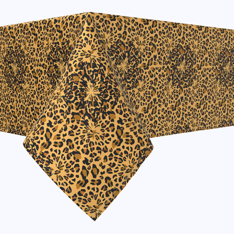 Bihari Leopard Spots Tablecloth, 60" x 60"