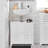 White Bathroom Vanity, Under Sink Cabinet with U-Shaped Cut-Out, Double Vented Doors, Space-Saving Design for Modern Bathrooms, Santorin Collection