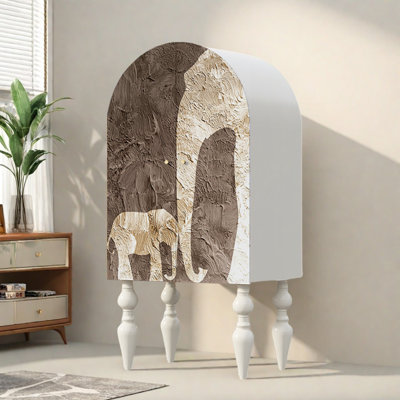 Armoire moderne à double porte minimaliste