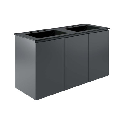 Ensemble de meuble-lavabo double 48 po Bryn par Modway