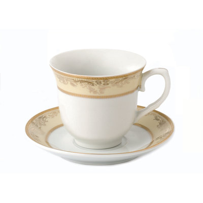 Porcelain Teacup and Saucer