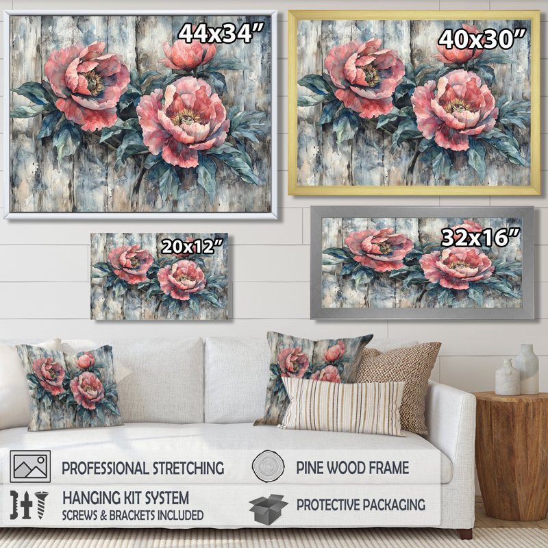 Wolter - Floral Oversized Canvas Prints, H 24 po x l 32 po, Toile tendue, Ne s’applique pas