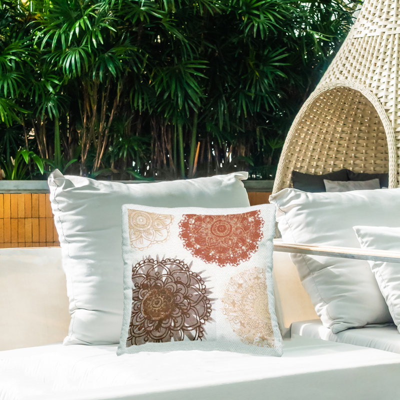 Floral Outdoor Throw Pillow