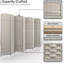 Cloison pliante à panneaux à double charnière, 8 panneaux, beige-1264291737-1264291716