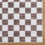 Tapis d'intérieur moderne à motif de carreaux beige et brun à motif de cristaux Gertmenian-109557600