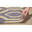 Tapis bleu / ivoire en laine touffeté à la main Deedie-19272167