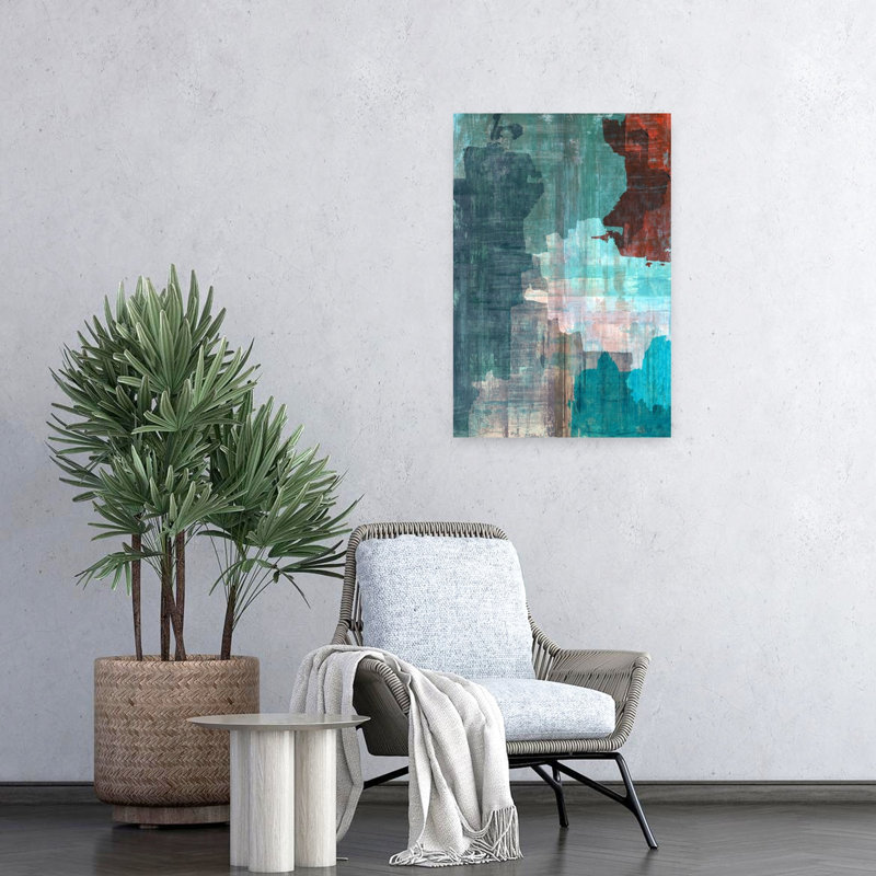 Art contemporain, art contemporain abstrait, H 24 po x l 16 po