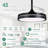 42 Inch Retractable Ceiling Fan With Lights, Modern Silent DC Motor 6 Speeds Chandelier Ceiling Fan For Bedroom-974630736-974630743