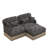 Deep Seat Chenille Sofas, Modern Leopard Modular Ottoman For Home