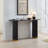 Length 59.1 Inch Entryway Table For Living Room,Narrow Console Table With Unique Stainless Steel Legs Design, Modern Design MDF Sofa Table Entrance Table For Hallway, Entrance,Apartment-344780168