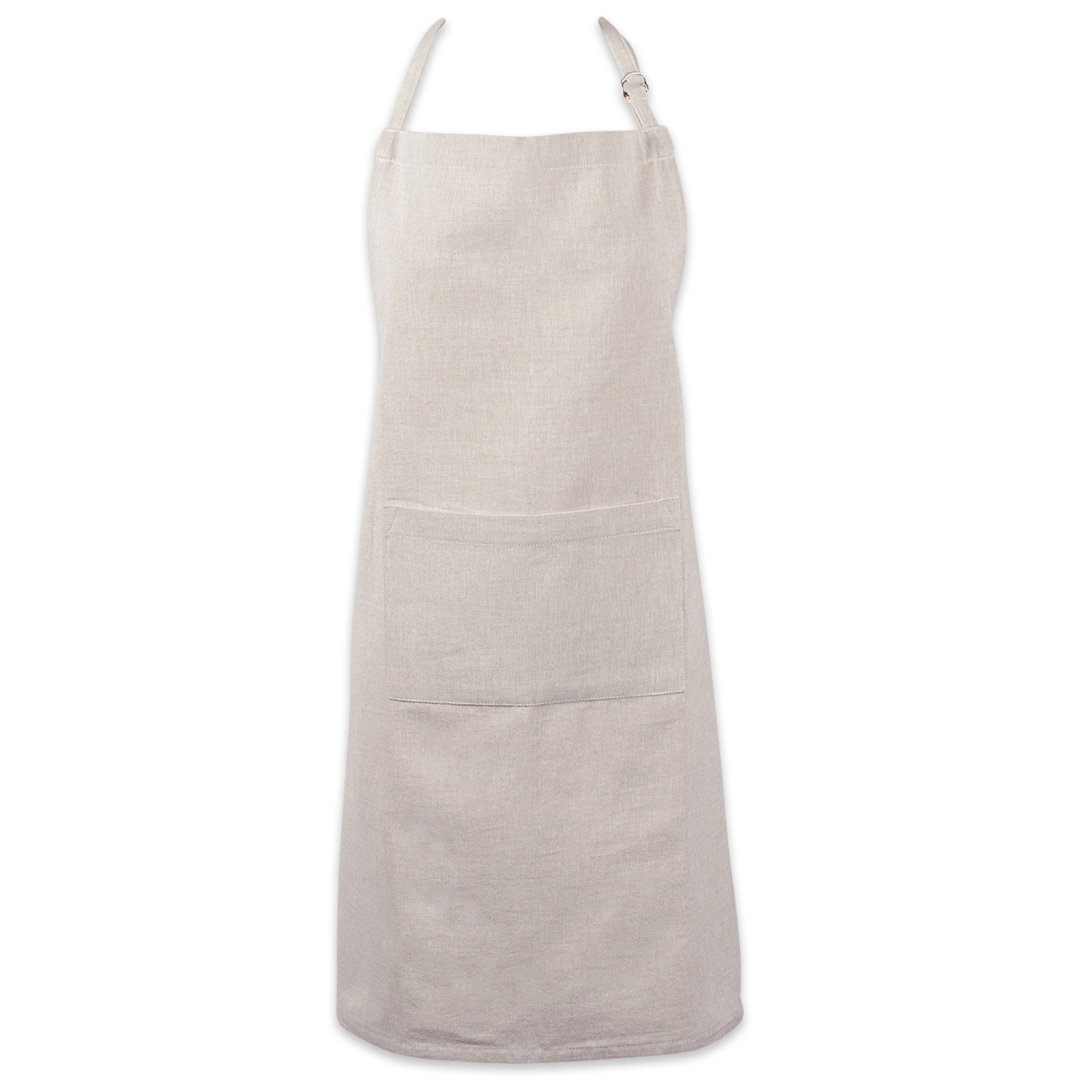 Kristina Chef Kitchen Apron Charlton Home® Color: Natural
