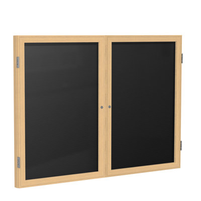Enclosed Flannel Letter Board Ghent No Felt Enclosed Cabinet Metal Letter Board