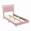Upholstered Bed Frame With LED Lights