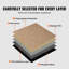 50.8cm W x 50.8cm L Level Cut And Loop Polyester Carpet Tile