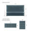 Panneau mural en velours bleu antique-90473208