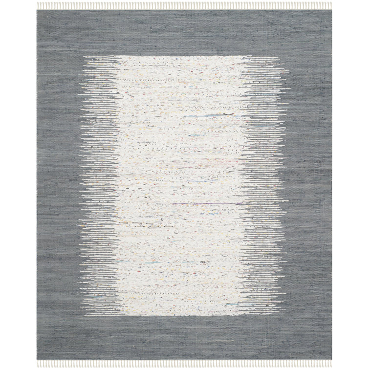 Annia Hand Woven Cotton Solid Color Rug